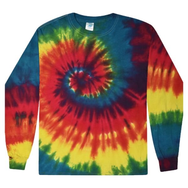Unisex Tie-Dyed Long Sleeve T-Shirt Thumbnail