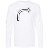 Unisex Gold Soft Touch Long Sleeve T-Shirt Thumbnail